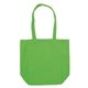 aerial view a lime green soverna colored canvas tote, image 1 of 4