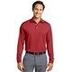 aerial view a varsity red nike tall long sleeve dri - fit stretch tech polo, image 1 of 6