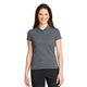 aerial view a dark grey nike womens dri - fit solid icon pique modern fit polo, image 1 of 6