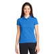 aerial view a light photo blue nike womens dri - fit solid icon pique modern fit polo, image 1 of 6