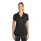 aerial view a black nike womens dri - fit legacy polo, image 1 of 6