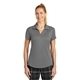 aerial view a dark grey nike womens dri - fit legacy polo, image 1 of 6