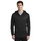 aerial view a black nike therma - fit full - zip fleece hoodie, image 1 of 6
