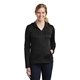 aerial view a black nike womens therma - fit full - zip fleece hoodie, image 1 of 6