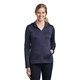 aerial view a midnight navy nike womens therma - fit full - zip fleece hoodie, image 1 of 6