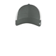 aerial view a anthracite/ white nike stretch - to - fit mesh back cap, image 1 of 4