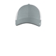 aerial view a cool grey/ white nike stretch - to - fit mesh back cap, image 1 of 4