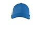 aerial view a gym blue/ white nike stretch - to - fit mesh back cap, image 1 of 4