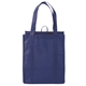 aerial view a navy non - woven stesso - tote bag with gusset, image 1 of 4