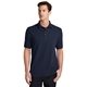 aerial view a deep navy port company(r) combed ring spun pique polo, image 1 of 6
