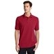 aerial view a red port company(r) combed ring spun pique polo, image 1 of 6