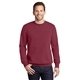 aerial view a merlot port company(r) beach wash(r) garment - dyed crewneck sweatshirt, image 1 of 6