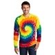 aerial view a rainbow port company(r) tie - dye long sleeve tee, image 1 of 6