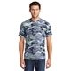 aerial view a woodland blue camo port company(r) core cotton camo tee, image 1 of 6