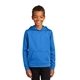 aerial view a royal port company(r) youth performance fleece pullover hooded sweatshirt, image 1 of 6