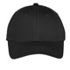 aerial view a black port authority(r) youth six - panel unstructured twill cap, image 1 of 3
