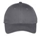 aerial view a charcoal port authority(r) youth six - panel unstructured twill cap, image 1 of 3