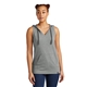 aerial view a shadow grey heather new era(r) womens heritage blend hoodie tank, image 1 of 5