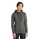 aerial view a black twist new era(r) womens french terry full - zip hoodie, image 1 of 5