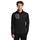aerial view a black eddie bauer(r) 1/2- zip performance fleece sweater, image 1 of 6