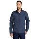 aerial view a blue promotional branded eddie bauer(r) shaded crosshatch soft shell jacket, image 1 of 5
