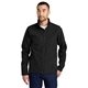 aerial view a black promotional branded eddie bauer(r) shaded crosshatch soft shell jacket, image 1 of 5