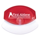 aerial view a translucent red the worlds best kitchen cutter(r), image 1 of 2