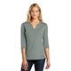 aerial view a rogue grey ogio(r) ladies fuse henley, image 1 of 6