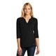 aerial view a blacktop ogio(r) ladies fuse henley, image 1 of 6