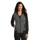 aerial view a blacktop heather ogio(r) ladies crossbar jacket, image 1 of 6