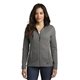 aerial view a gear grey ogio (r) womens grit fleece jacket, image 1 of 6