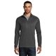 aerial view a blacktop ogio(r) 100 polyester pixel 1/4- zip, image 1 of 6