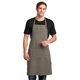 aerial view a khaki port authority(r) easy care extra long bib apron with stain release, image 1 of 5