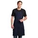 aerial view a navy port authority(r) easy care extra long bib apron with stain release, image 1 of 4