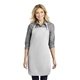 aerial view a white port authority(r) easy care full - length apron with stain release, image 1 of 4