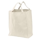 a natural port authority(r) ideal twill grocery tote