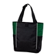 a black/ hunter port authority(r) panel tote