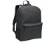 aerial view a dark charcoal port authority(r) value backpack, image 1 of 3