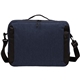 aerial view a navy heather port authority (r) vector briefcase, image 1 of 4