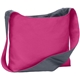 a tropical pink/ charcoal port authority(r) cotton canvas sling bag