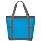 aerial view a deep aqua/ dark charcoal port authority(r) on - the - go tote, image 1 of 4