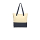aerial view a natural/ navy port authority(r) colorblock cotton tote, image 1 of 4