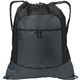 a black/ deep smoke port authority(r) pocket cinch pack