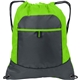 a lime/ deep smoke port authority(r) pocket cinch pack