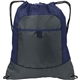 a true navy/ deep smoke port authority(r) pocket cinch pack