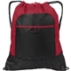 a true red/ black port authority(r) pocket cinch pack