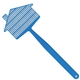 aerial view a blue medium house 16 fly swatter, image 1 of 2