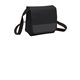 a black/ dark charcoal port authority(r) lunch cooler messenger