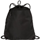 a black port authority(r) - cinch pack with mesh trim