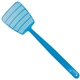 aerial view a blue medium standard fly swatter, image 1 of 2